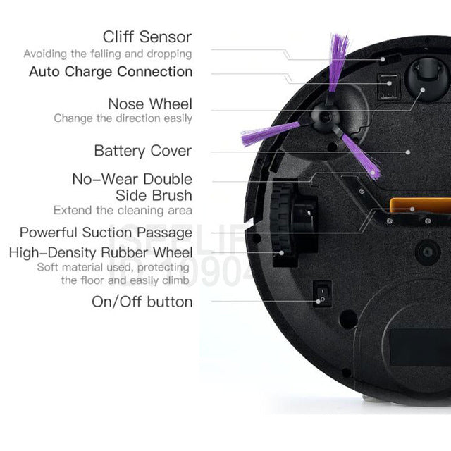 2017 ISEELIFE Intelligent Robot Vacuum Cleaner for Home PRO1 HEPA Dry Auto Charge Smart Cleaning Robotic Cleaner ROBOT ASPIRADOR