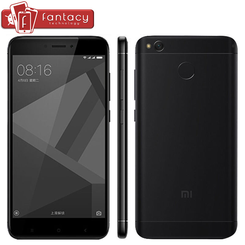 Original Xiaomi Redmi 4X Prime 4GB RAM 64GB ROM Snapdragon 435 Smartphone Fingerprint ID FDD LTE 4G 5" 720P MIUI 8 Moblie Phone