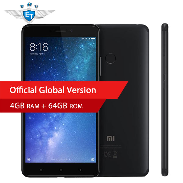 Global Version Xiaomi Mi Max 2 Max S Smartphone Snapdragon 625 Octa Core 4GB 64GB 6.44" 1080P 12MP MIUI 8.5 5300mAh CE